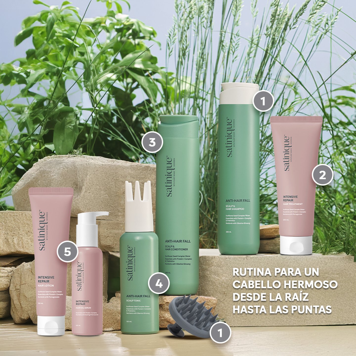 Rutina Solución anticaída Satinique 