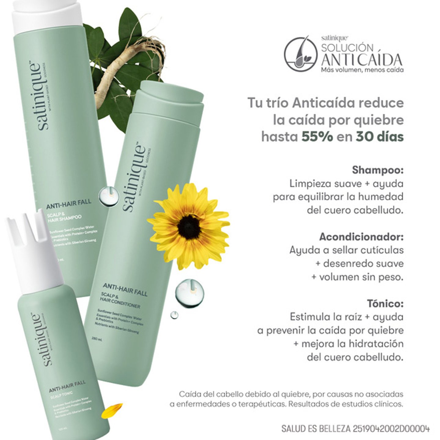 Claims Solución anticaída Satinique 