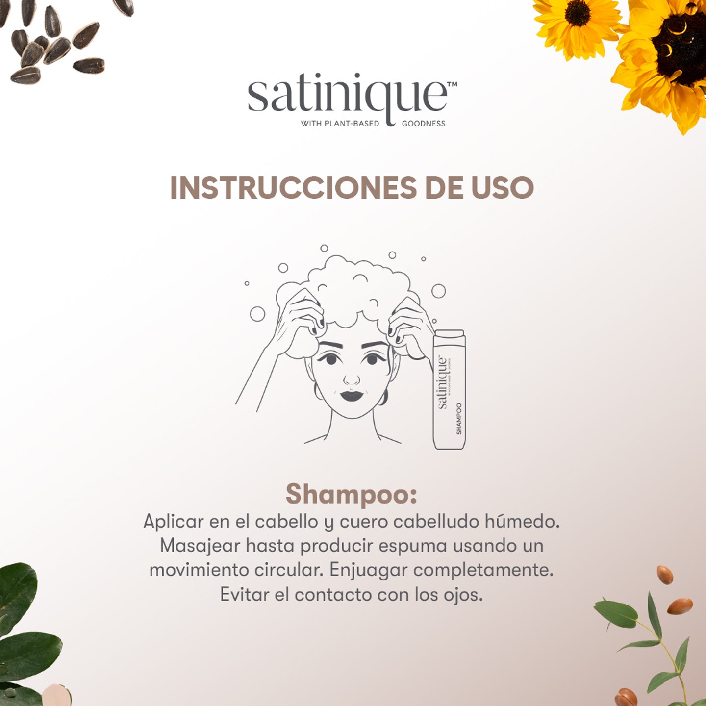 cómo utilizar el Shampoo Hidratación Satinique