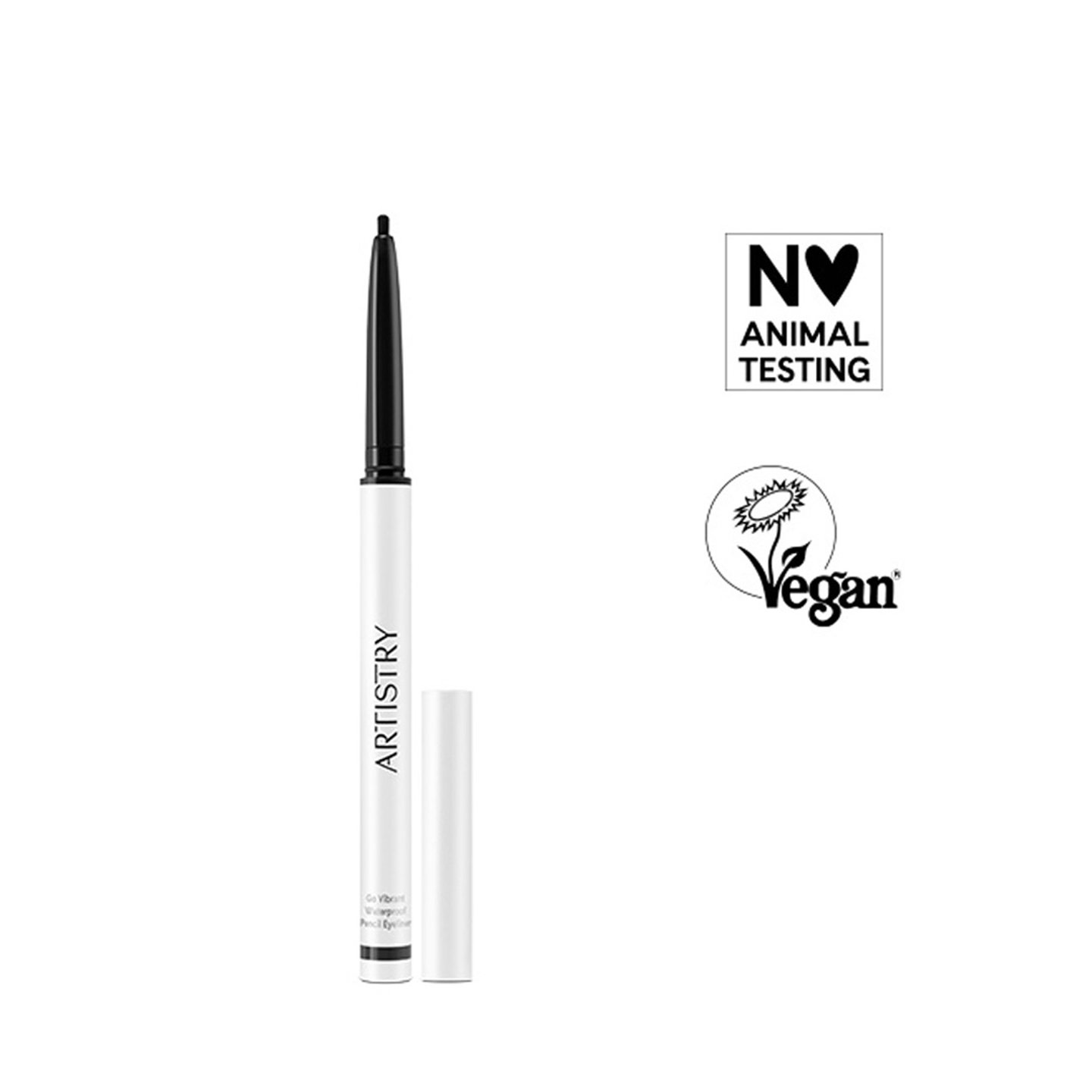 sellos Lápiz Delineador de ojos a prueba de agua Natural Black