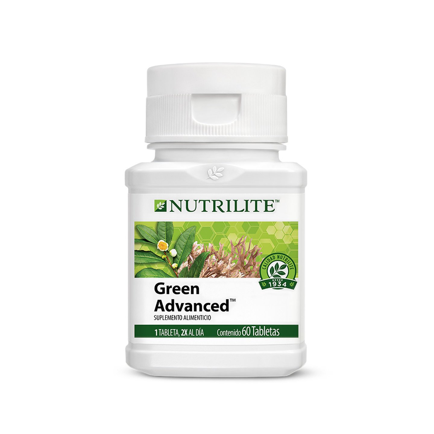 Envase de Green Advanced 60 tabletas Nutrilite