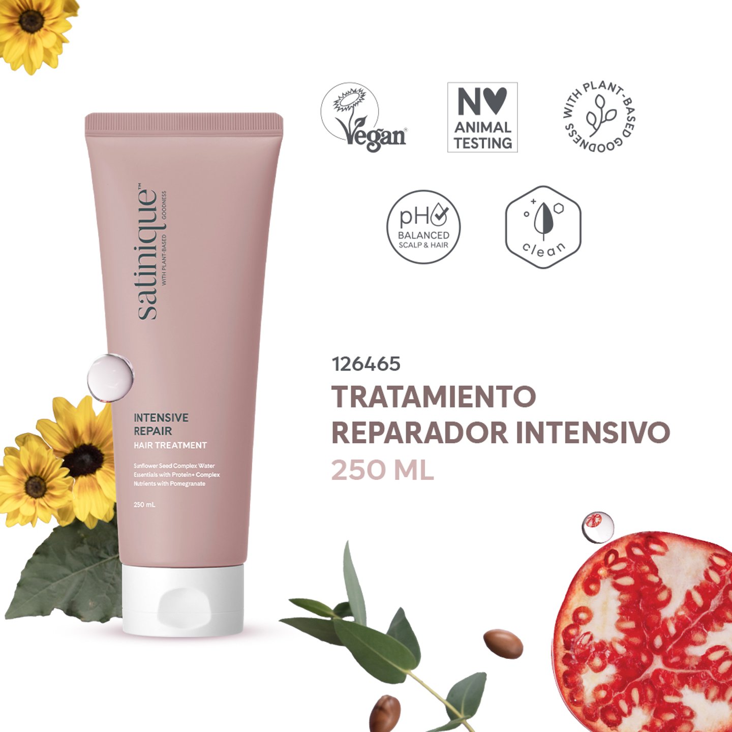 Sellos que respaldan Tratamiento Reparador Satinique